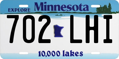 MN license plate 702LHI