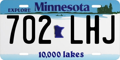 MN license plate 702LHJ