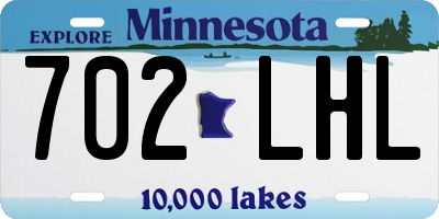 MN license plate 702LHL