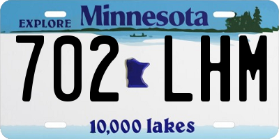 MN license plate 702LHM