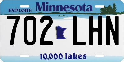 MN license plate 702LHN