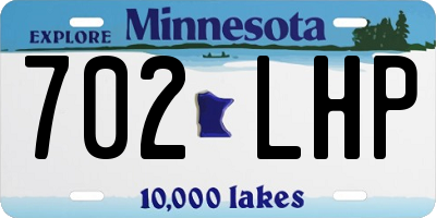MN license plate 702LHP