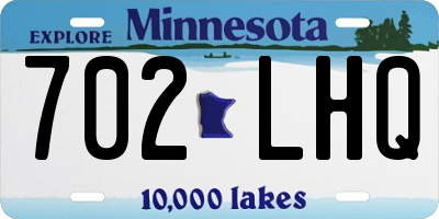MN license plate 702LHQ