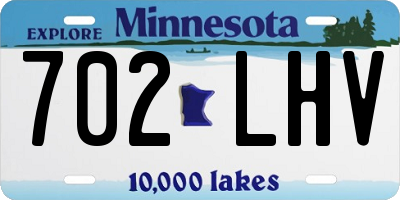 MN license plate 702LHV