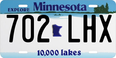 MN license plate 702LHX