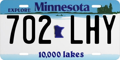 MN license plate 702LHY