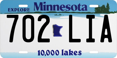MN license plate 702LIA