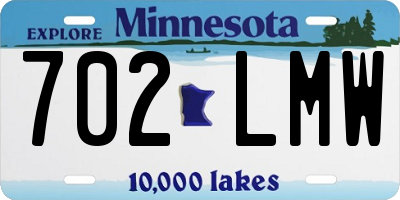 MN license plate 702LMW