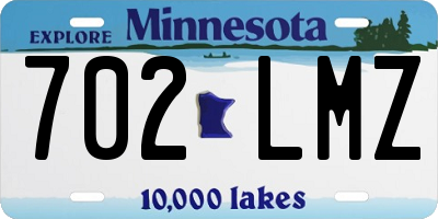 MN license plate 702LMZ