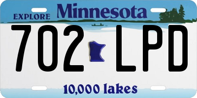 MN license plate 702LPD