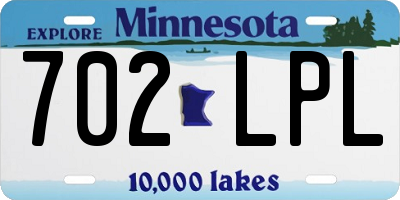 MN license plate 702LPL