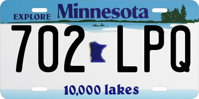 MN license plate 702LPQ