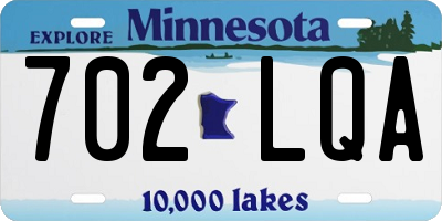 MN license plate 702LQA