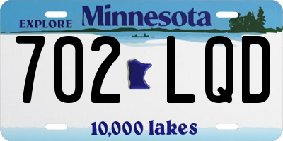 MN license plate 702LQD