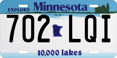 MN license plate 702LQI