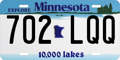 MN license plate 702LQQ