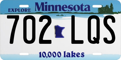 MN license plate 702LQS