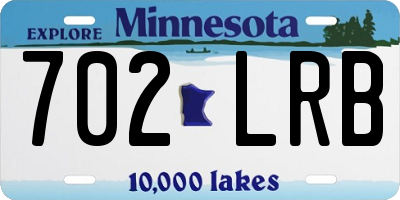 MN license plate 702LRB