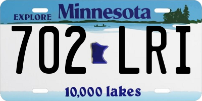 MN license plate 702LRI