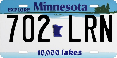 MN license plate 702LRN