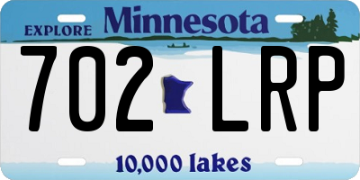 MN license plate 702LRP