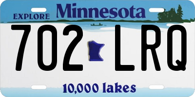 MN license plate 702LRQ