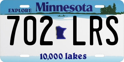 MN license plate 702LRS