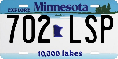 MN license plate 702LSP