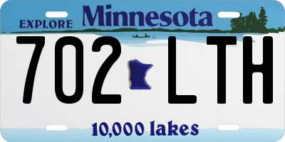 MN license plate 702LTH