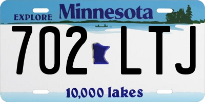 MN license plate 702LTJ