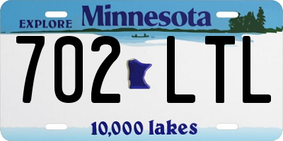 MN license plate 702LTL