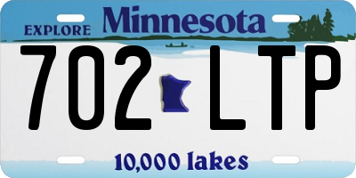 MN license plate 702LTP