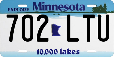 MN license plate 702LTU