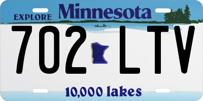 MN license plate 702LTV