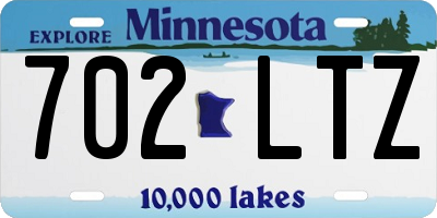 MN license plate 702LTZ