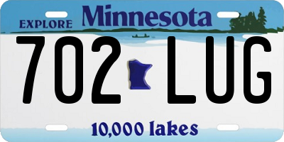 MN license plate 702LUG
