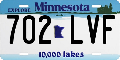 MN license plate 702LVF