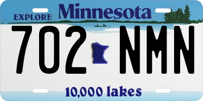 MN license plate 702NMN