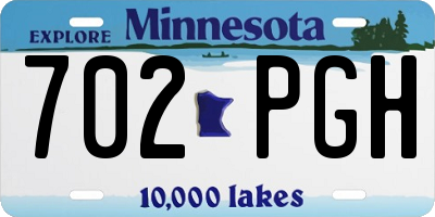 MN license plate 702PGH