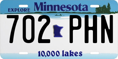 MN license plate 702PHN