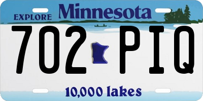 MN license plate 702PIQ