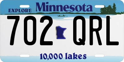 MN license plate 702QRL