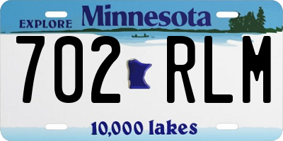 MN license plate 702RLM