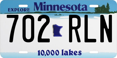 MN license plate 702RLN