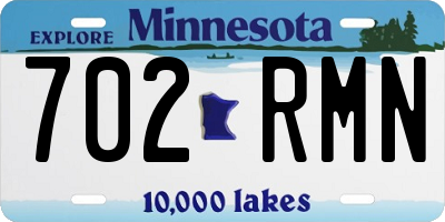 MN license plate 702RMN