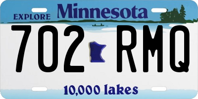 MN license plate 702RMQ