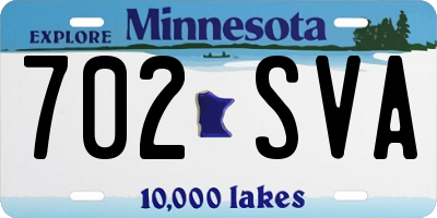 MN license plate 702SVA