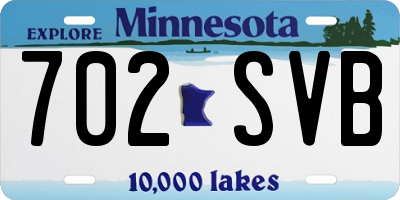 MN license plate 702SVB