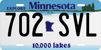 MN license plate 702SVL
