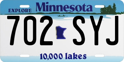 MN license plate 702SYJ